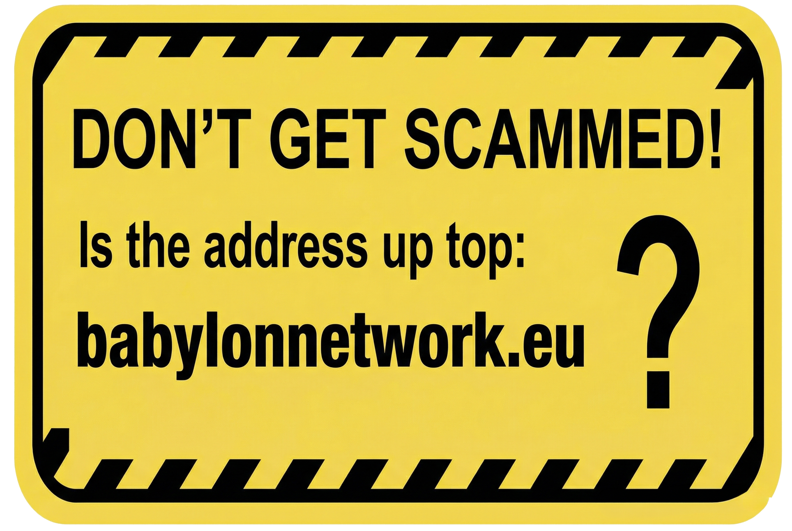 Don't get scammed